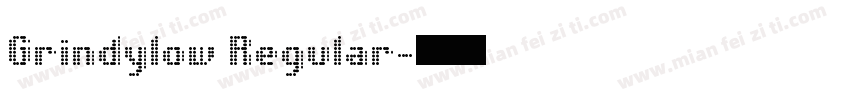 Grindylow Regular字体转换